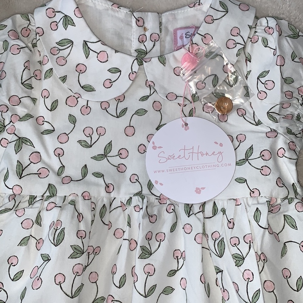 NWT Sweet Honey Cherry in Pink Classic Bubble 18M - Picture 4 of 10